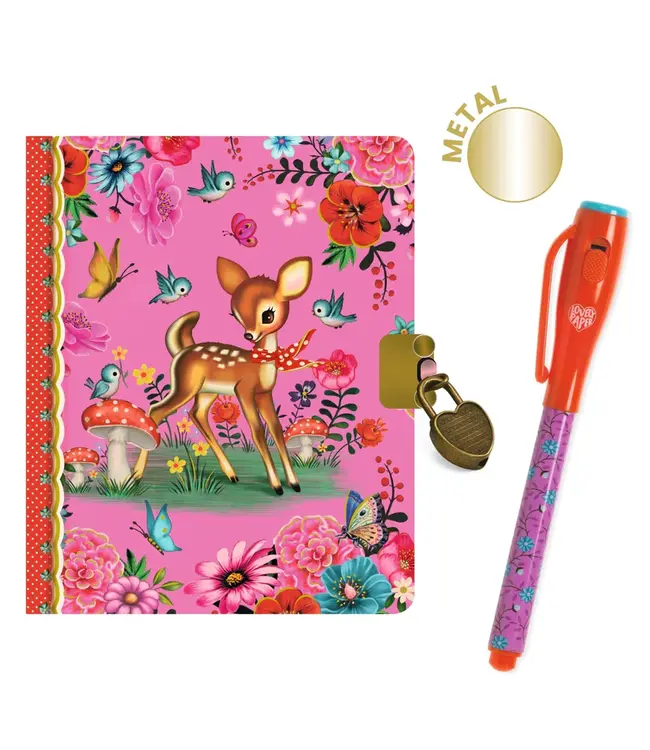 Djeco Fiona klein geheim notitieboekje - magische pen