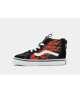 Vans Sk8-Hi Zip Pixel Flame Black/Red