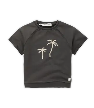 Sproet & Sprout Sweatshirt korte mouwen met Palmbomen print