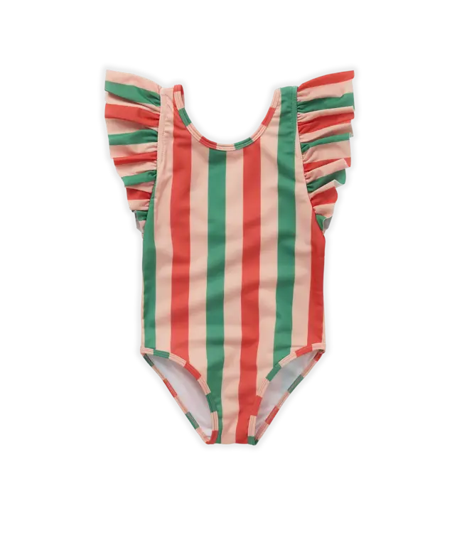 Sproet & Sprout Swimsuit ruffle Stripe print