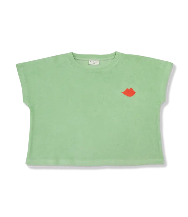 Petit Blush Towel Kiss Tee Quiet Green