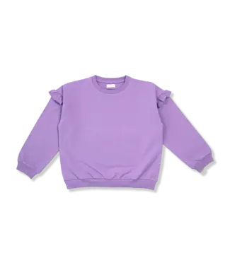Petit Blush Ruffle Sweater English Lavender