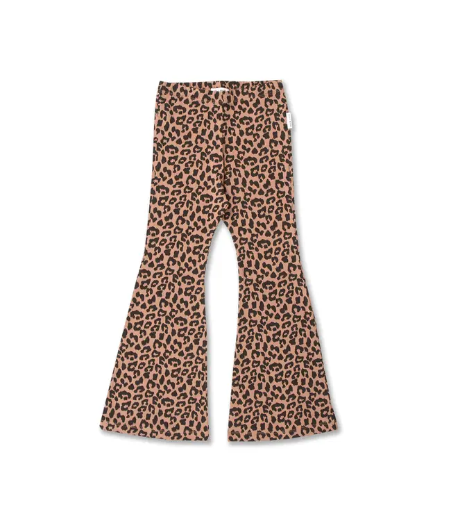 Petit Blush Bowie Flared Pants Wild Leopard AOP
