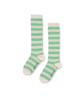 Petit Blush Knee Socks Stripes
