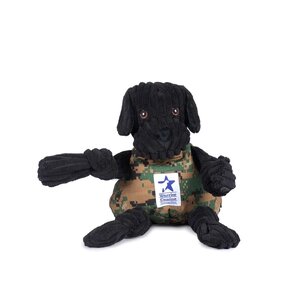 HuggleHounds HuggleCause Warrior Black Labrador Knottie