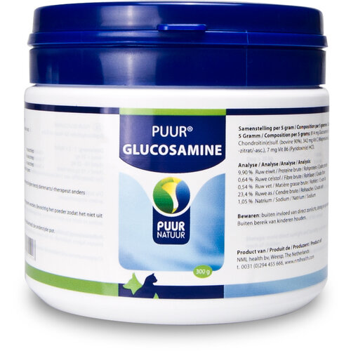 PUUR Glucosamine 300 gram, goed voor de gewrichten