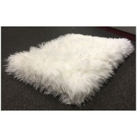 Vetbed angora ivoor wit antislip