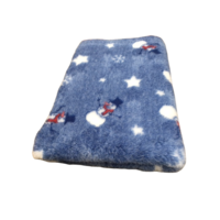 Vetbed Winterthema blauw  antislip