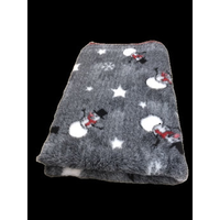 Vetbed Winterthema antraciet antislip