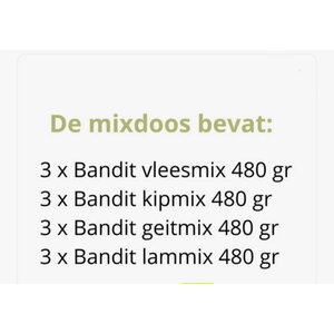 Bandit Combi Doos Vleesmix 480 gram