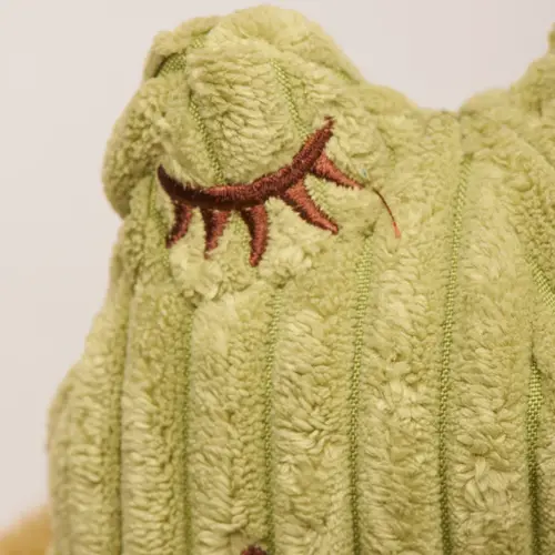 HuggleHounds Fiona Frog HuggleFleece FlufferKnottie , stevig duurzaam speelgoed