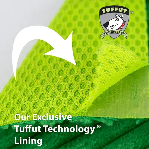 HuggleHounds Fiona Frog HuggleFleece FlufferKnottie , stevig duurzaam speelgoed