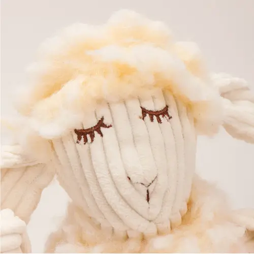 HuggleHounds Louise Lamb HuggleFleece FlufferKnottie , stevig duurzaam speelgoed HuggleHounds Louise Lamb HuggleFleece FlufferKnottie , stevig duurzaam speelgoed
