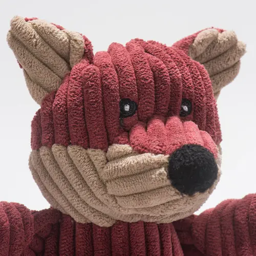 HuggleHounds Sly Fox Knottie, stevig duurzaam speelgoed