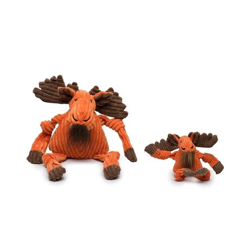 HuggleHounds Morris Moose Knottie , stevig duurzaam speelgoed