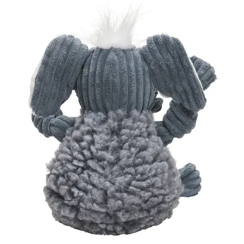 HuggleHounds Ellamae Elephant HuggleFleece FlufferKnottie , stevig duurzaam speelgoed