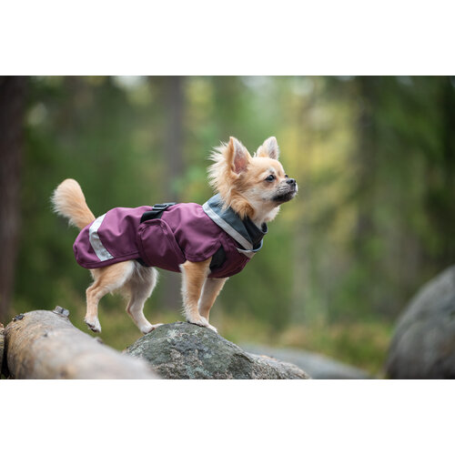 Pomppa SadePomppa Plum, duurzame lichtgewicht regenjas voor de hond