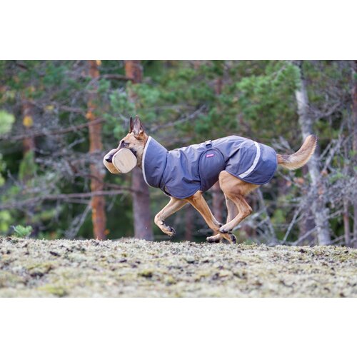 Pomppa PerusPomppa Graphite,  gevoerde lichtgewicht regenjas voor de hond Pomppa PerusPomppa Graphite,  gevoerde lichtgewicht regenjas voor de hond