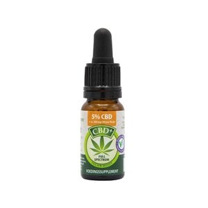 Jacob Hooy CBD olie 5% (10ml) 1+1 Gratis!