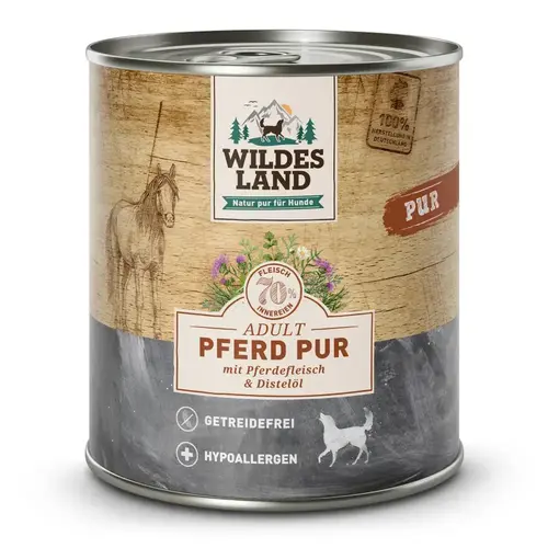 Wildes Land Paard PURE 800 gram