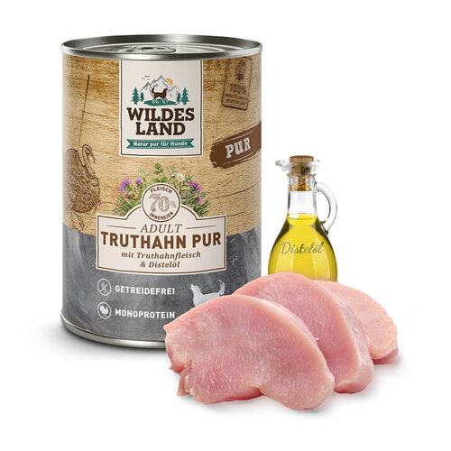 Wildes Land Kalkoen PURE 400 gram