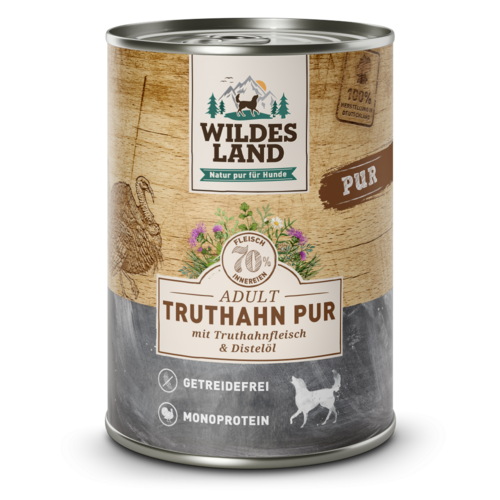 Wildes Land Kalkoen PURE 400 gram