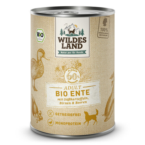 Wildes Land Bio Eend 400 gram Wildes Land Bio Eend 400 gram