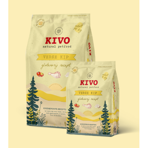 KIVO Verse KIP, koudgeperste en glutenvrije brokken