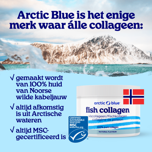 Arctic Blue Viscollageen poeder 150 gram Arctic Blue Viscollageen poeder 150 gram