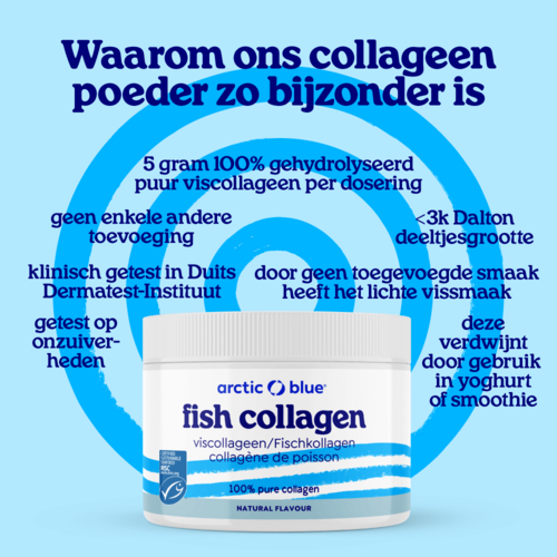 Arctic Blue Viscollageen poeder 150 gram Arctic Blue Viscollageen poeder 150 gram