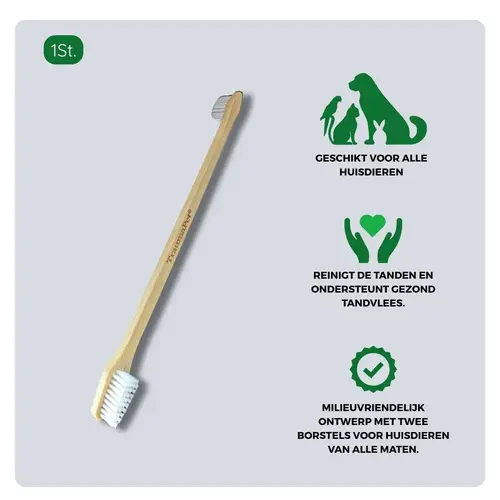 TraumaPet Tandenborstel bamboo dubbelzijdig TraumaPet Tandenborstel bamboo dubbelzijdig