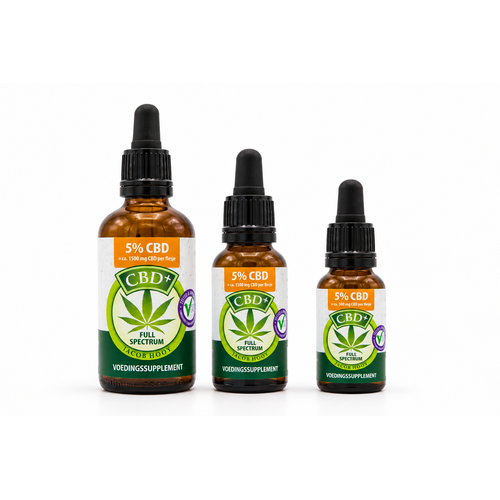 Jacob Hooy CBD olie 5% 1+1 GRATIS!