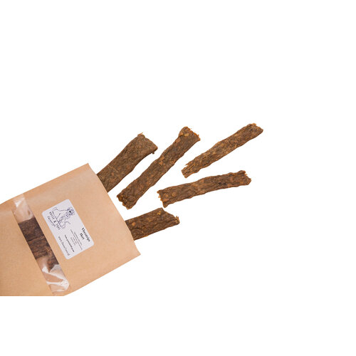 Bosse en Toos Vleesstrips Hert, snack voor tussendoor Bosse en Toos Vleesstrips Hert, snack voor tussendoor