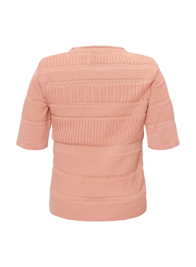 Ulla gebreide top - dawn pink