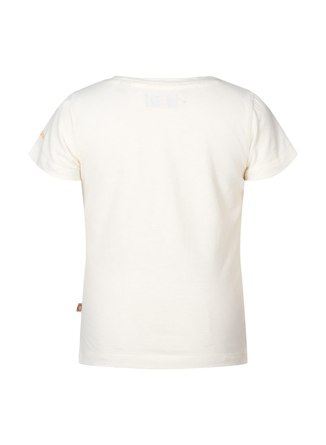April T-shirt s/slv – Feather White