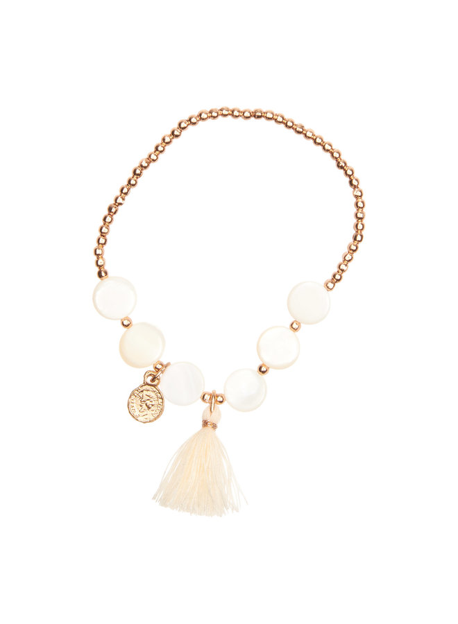 Alya Armbandje – Feather White