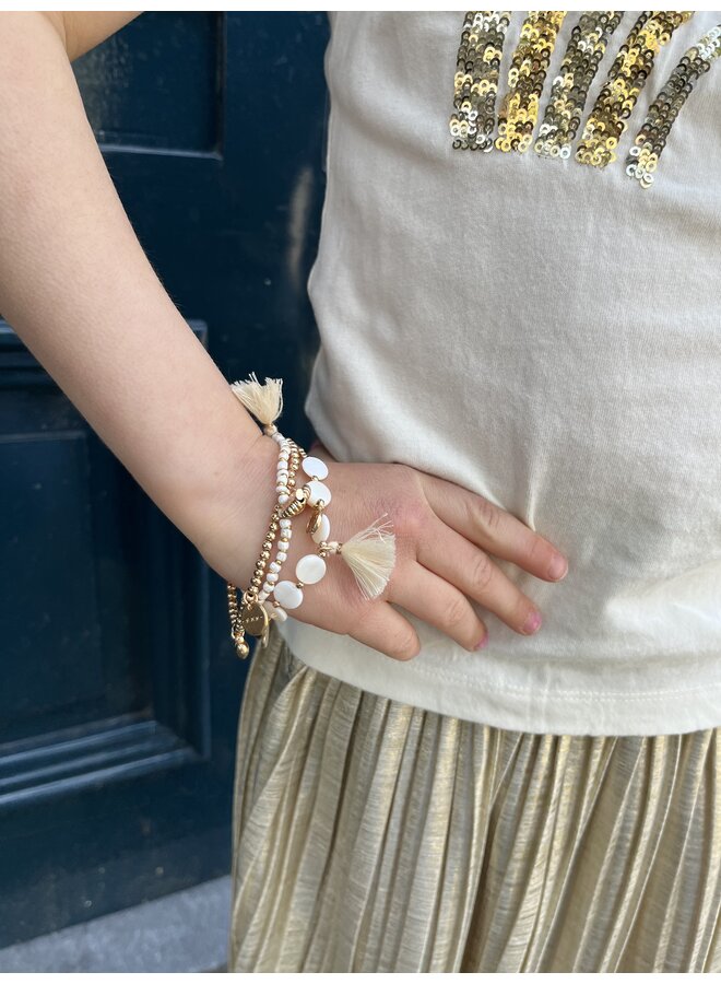 Alya Bracelet – Feather White