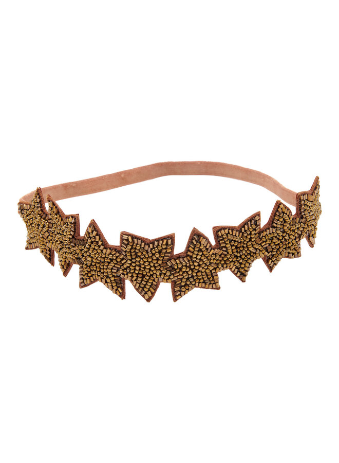 Girls Headband Carmen - Dark Gold