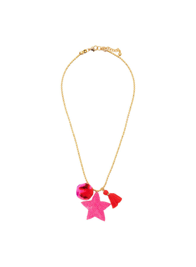 Selda Necklace - Pink Glo