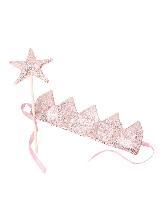 Crown and Wand Set Charlotte – Dawn Pink