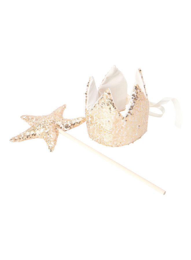 Crown and Wand Set Charlotte – Gold