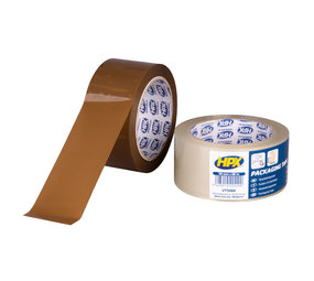 HPX HPX Verpakkings Tape - Bruin en Transparant HPX HPX Verpakkings Tape - Bruin en Transparant