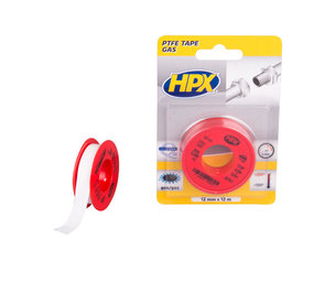 HPX HPX Afdicht Tape Voor Gas 12mm x 20m HPX HPX Afdicht Tape Voor Gas 12mm x 20m