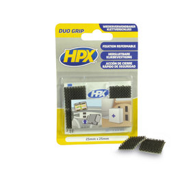 HPX HPX Duo Grip Hersluitbare Klikbevestiging 25mm x 25mm HPX HPX Duo Grip Hersluitbare Klikbevestiging 25mm x 25mm