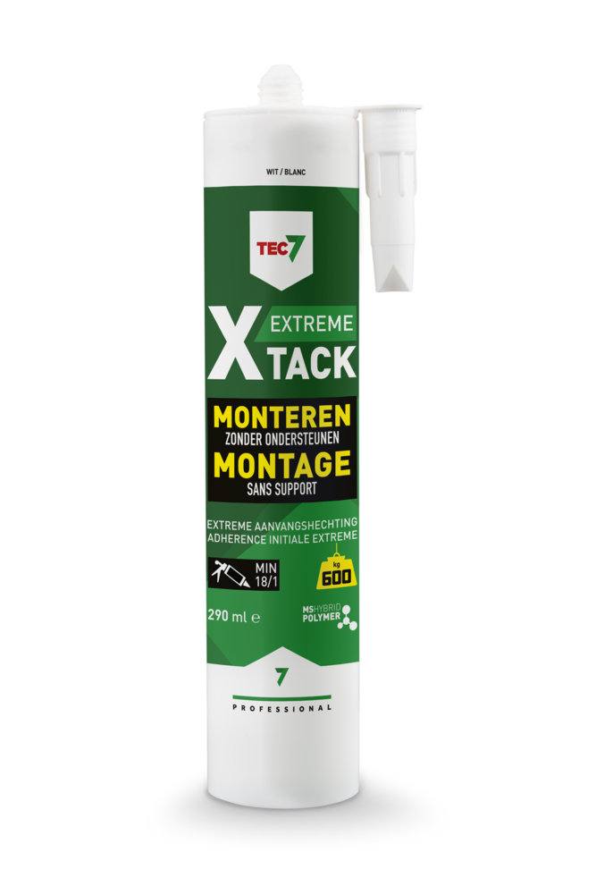 Tec7 Tec7 - X-Tack - Montagekit - Wit - Koker 290ML Tec7 Tec7 - X-Tack - Montagekit - Wit - Koker 290ML