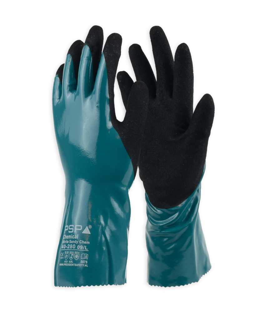 PSP PSP 40-280 Nitrile Sandy Chem Werkhandschoen PSP PSP 40-280 Nitrile Sandy Chem Werkhandschoen