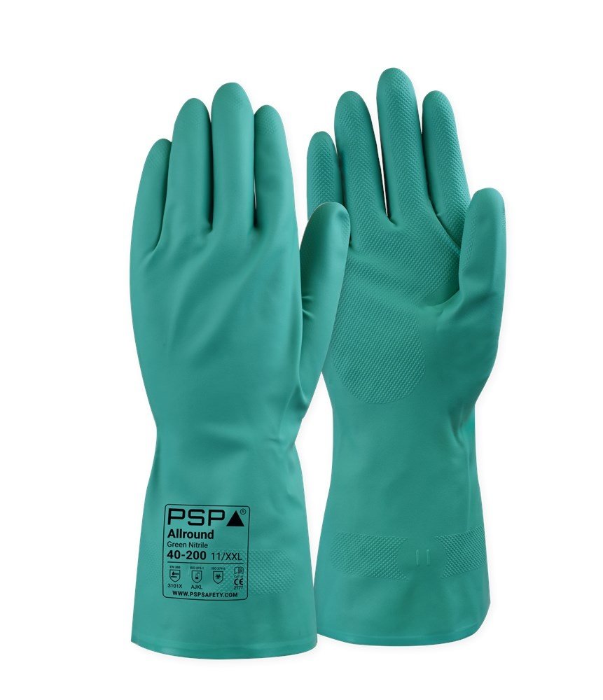 PSP PSP 40-200 Green Nitrile Werkhandschoen PSP PSP 40-200 Green Nitrile Werkhandschoen