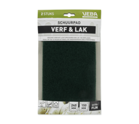 Veba Veba Schuurpad Verf & Lak 150x240 Extra Fijn - 2 stuks Veba Veba Schuurpad Verf & Lak 150x240 Extra Fijn - 2 stuks