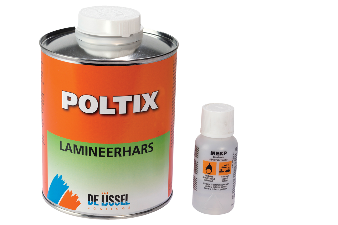 De IJssel Coatings De IJssel Coatings - Poltix Lamineerhars Set - 750ml De IJssel Coatings De IJssel Coatings - Poltix Lamineerhars Set - 750ml