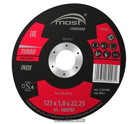 MOST Most Doorslijpschijf Inox MOST Most Doorslijpschijf Inox